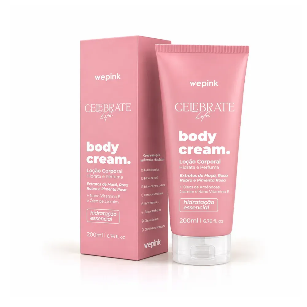 Body Cream Celebrate Life Desodorante Hidratante - Wepink